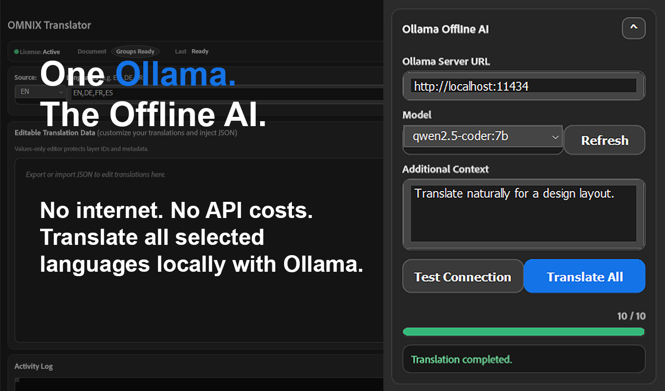 OMNIX Translator local offline AI translation with Ollama
